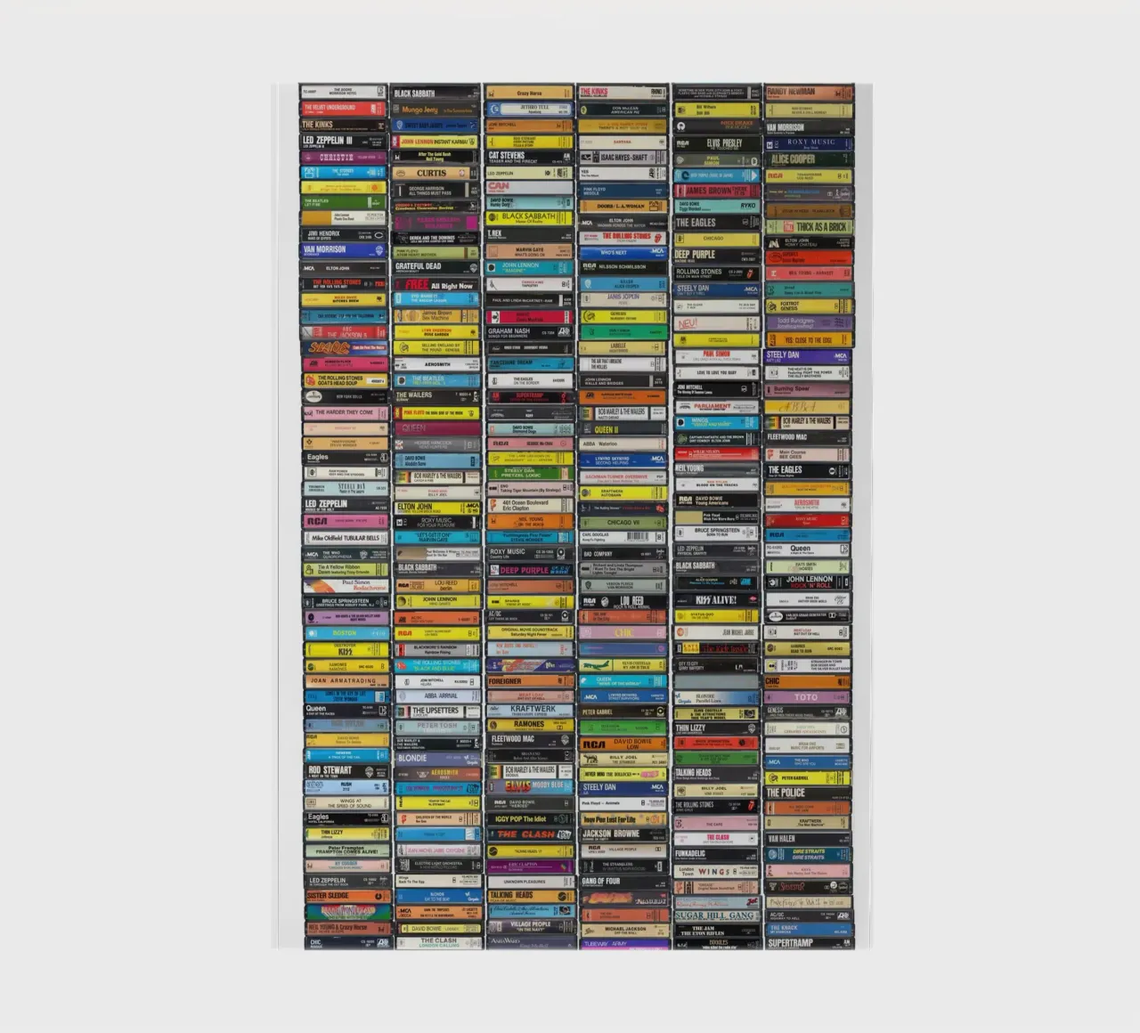 Greatest Music from the 1970s - Iconic 70s Albums notebook by MrMustardPrints