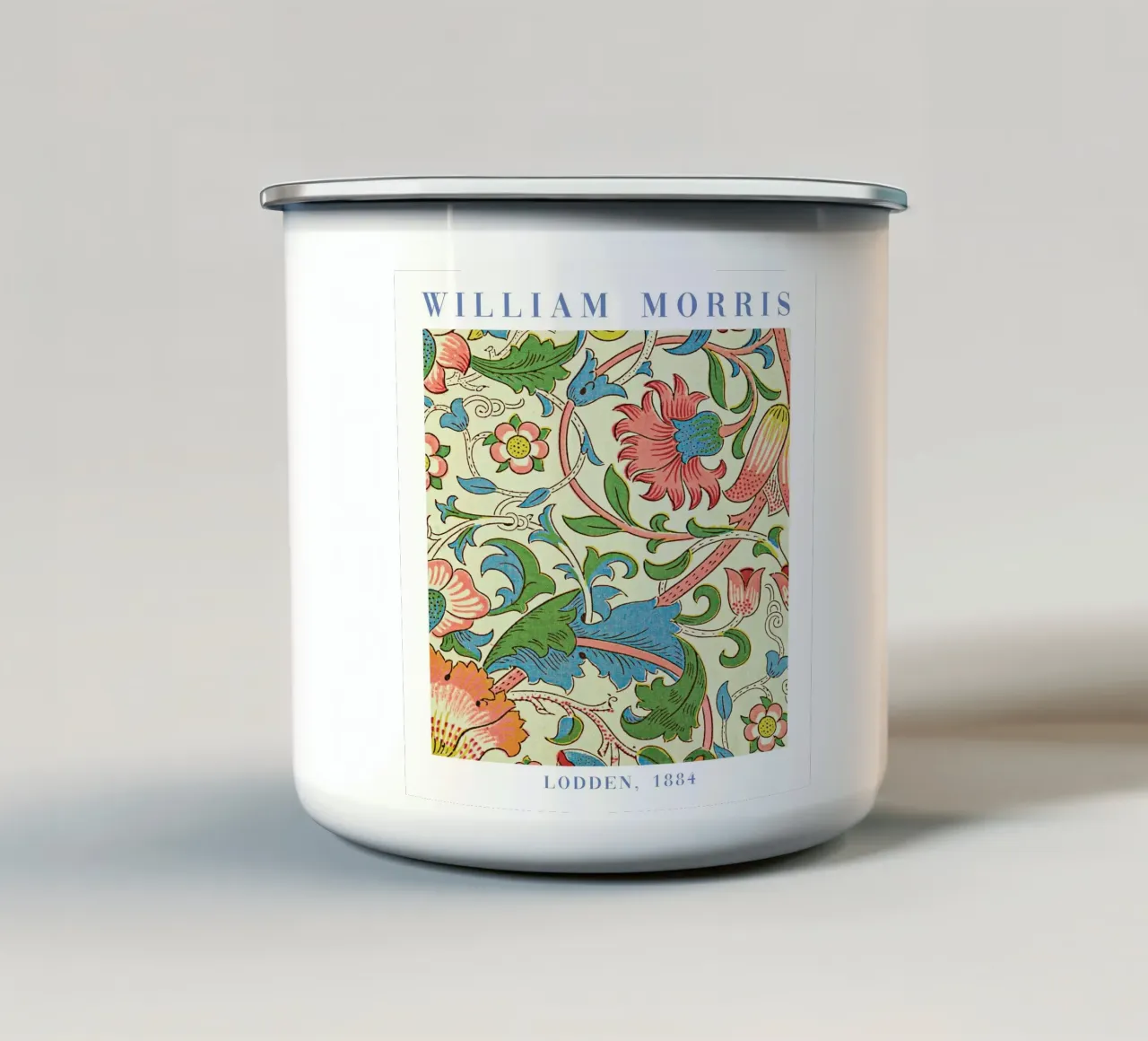 William Morris Lodden Pattern tazza in smalto da Vintage Posters