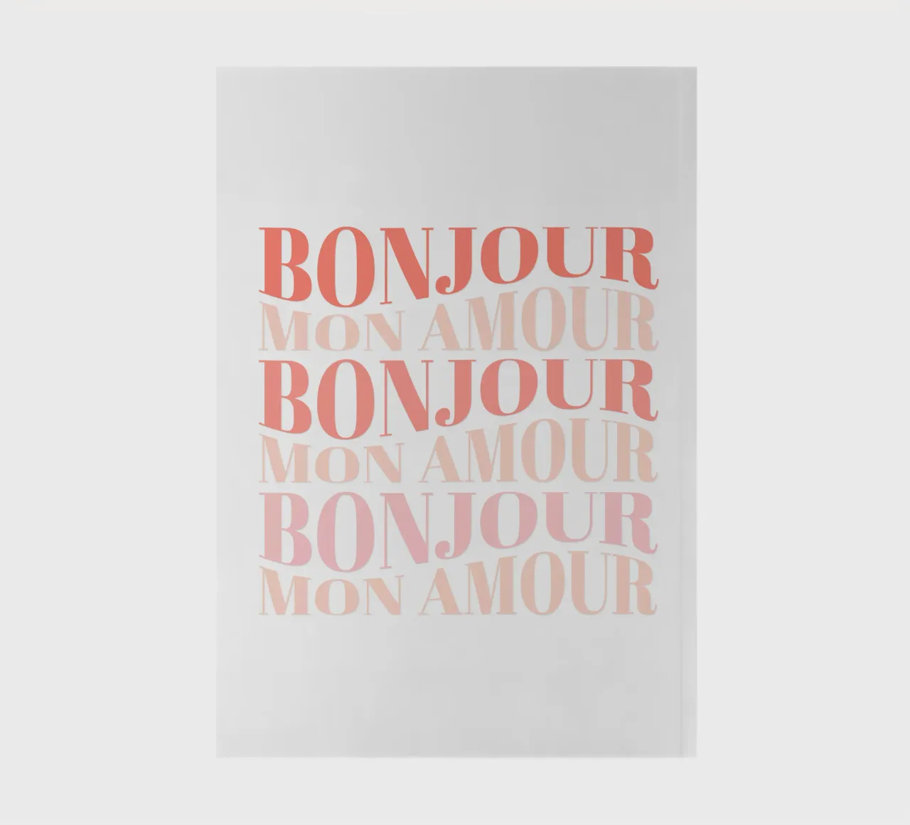 Bonjour, mon Amour. Für Verliebte und Liebende. Notizbuch von CalliLetters