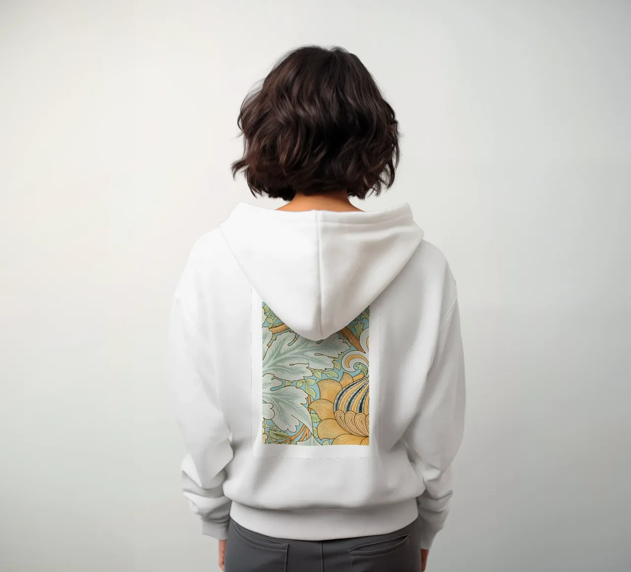 William Morris Design botanico felpa con cappuccio da Vintage Posters