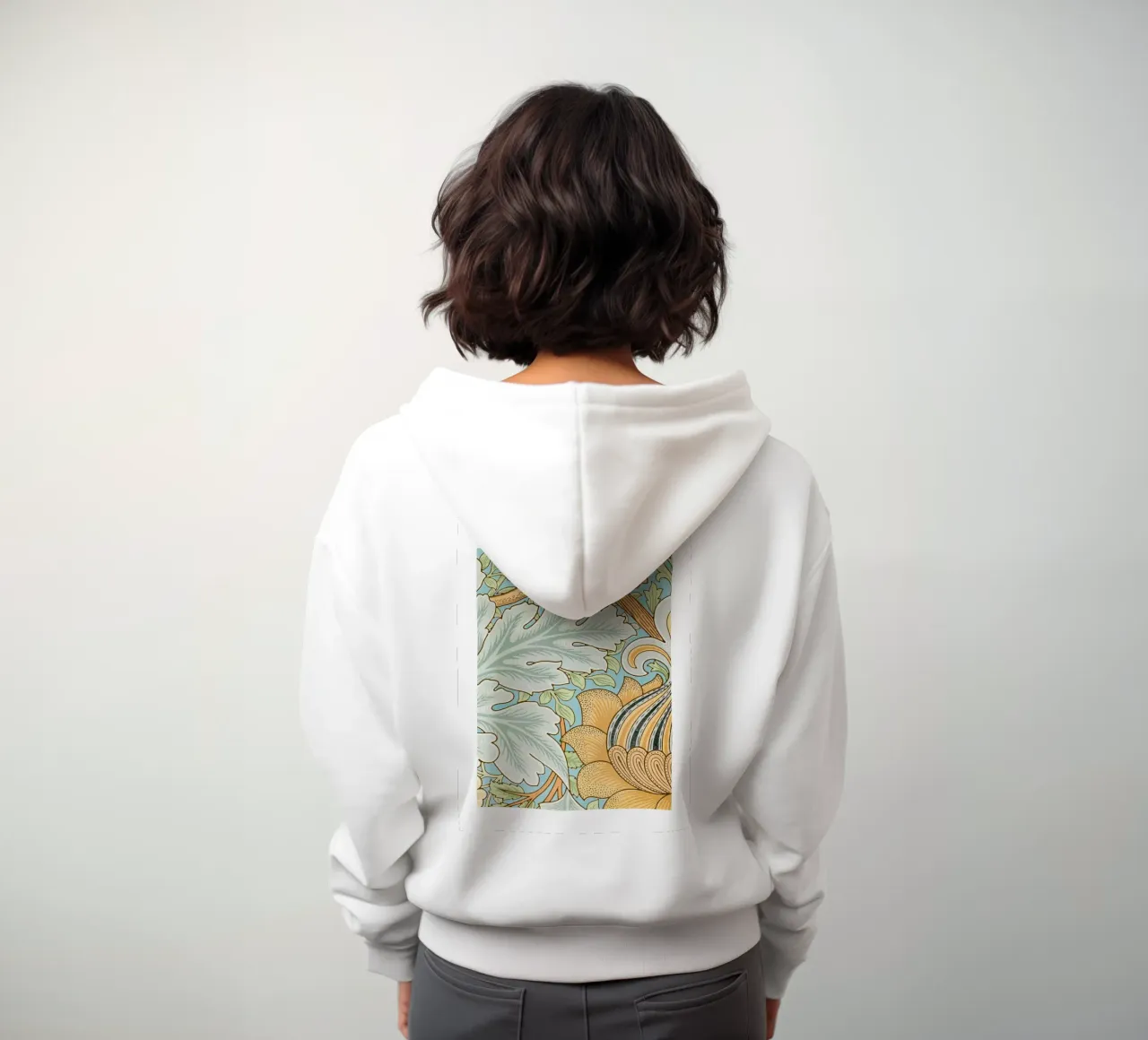 William Morris Design botanico felpa con cappuccio da Vintage Posters