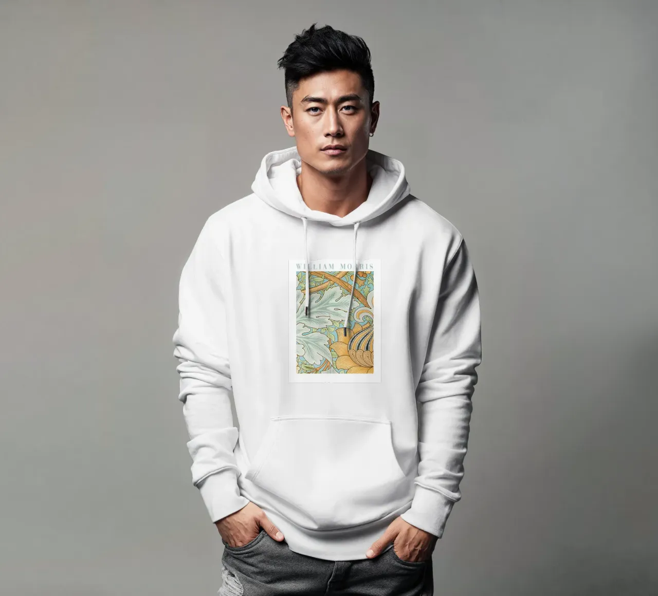 William Morris Design botanico felpa con cappuccio da Vintage Posters