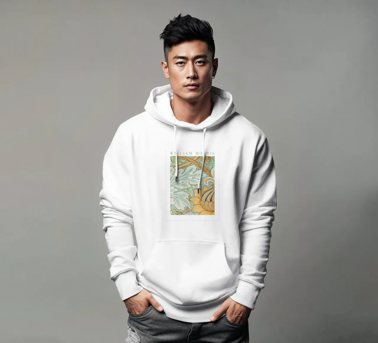 William Morris Design botanico felpa con cappuccio da Vintage Posters