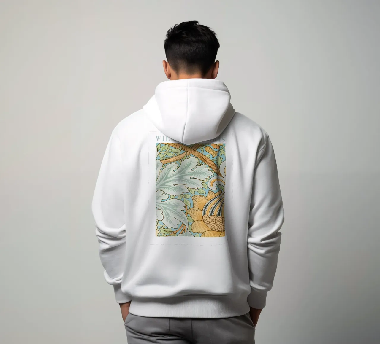 William Morris Design botanico felpa con cappuccio da Vintage Posters