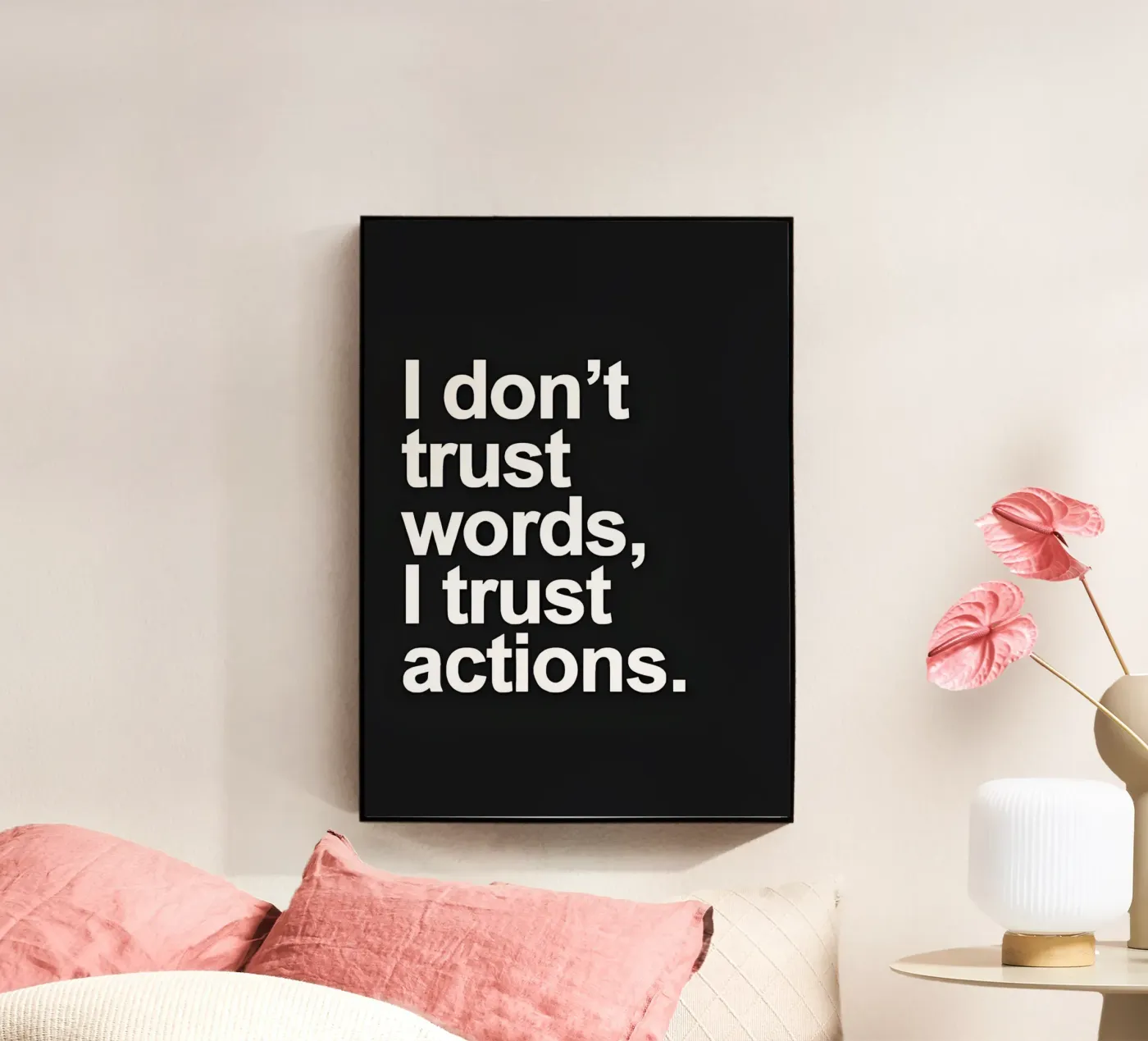 I trust actions plexiglass da QuoteFrame
