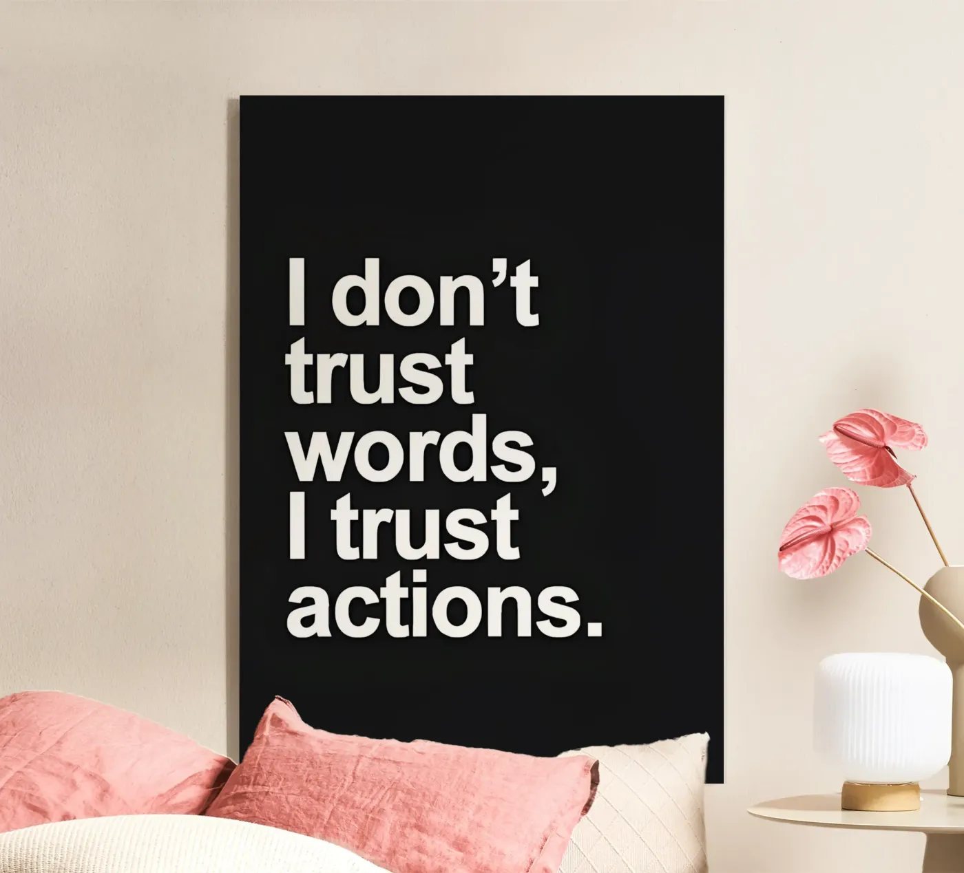I trust actions plexiglass da QuoteFrame