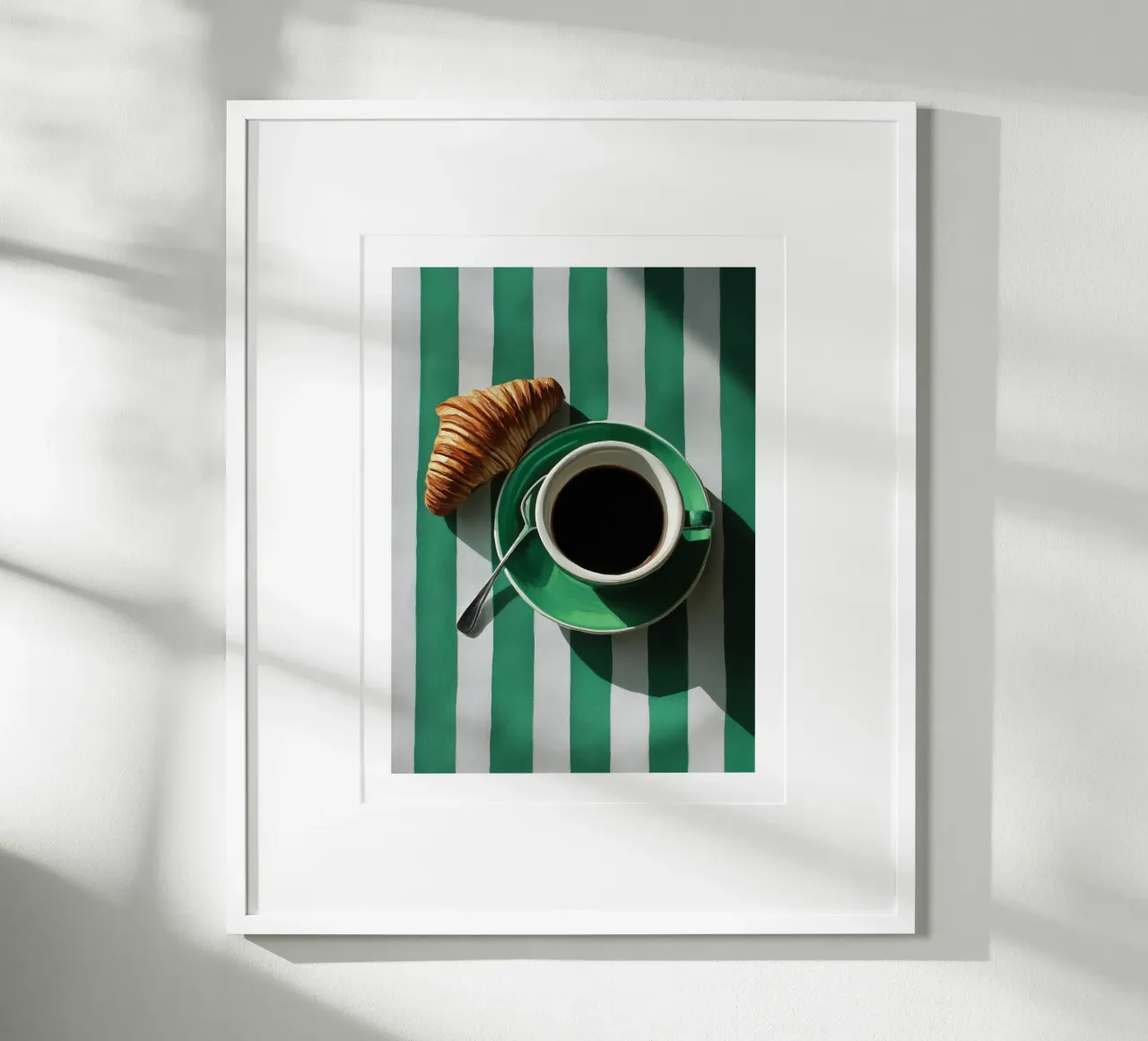 Croissant and Coffee Morning poster by Spice & Spoon Studio