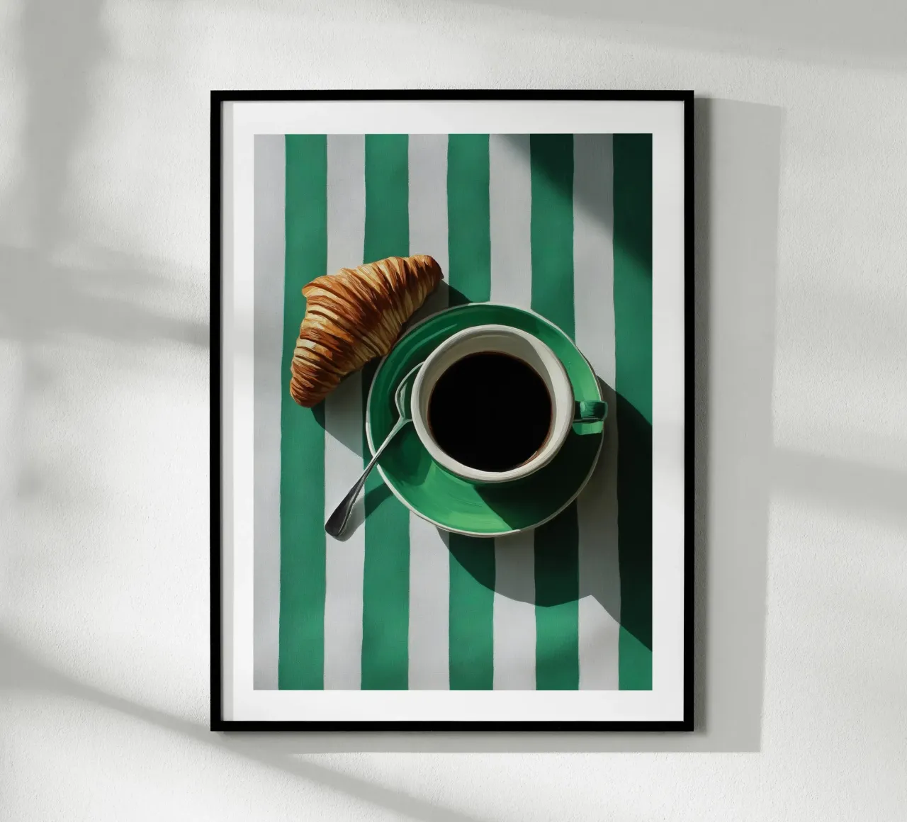 Croissant and Coffee Morning poster by Spice & Spoon Studio