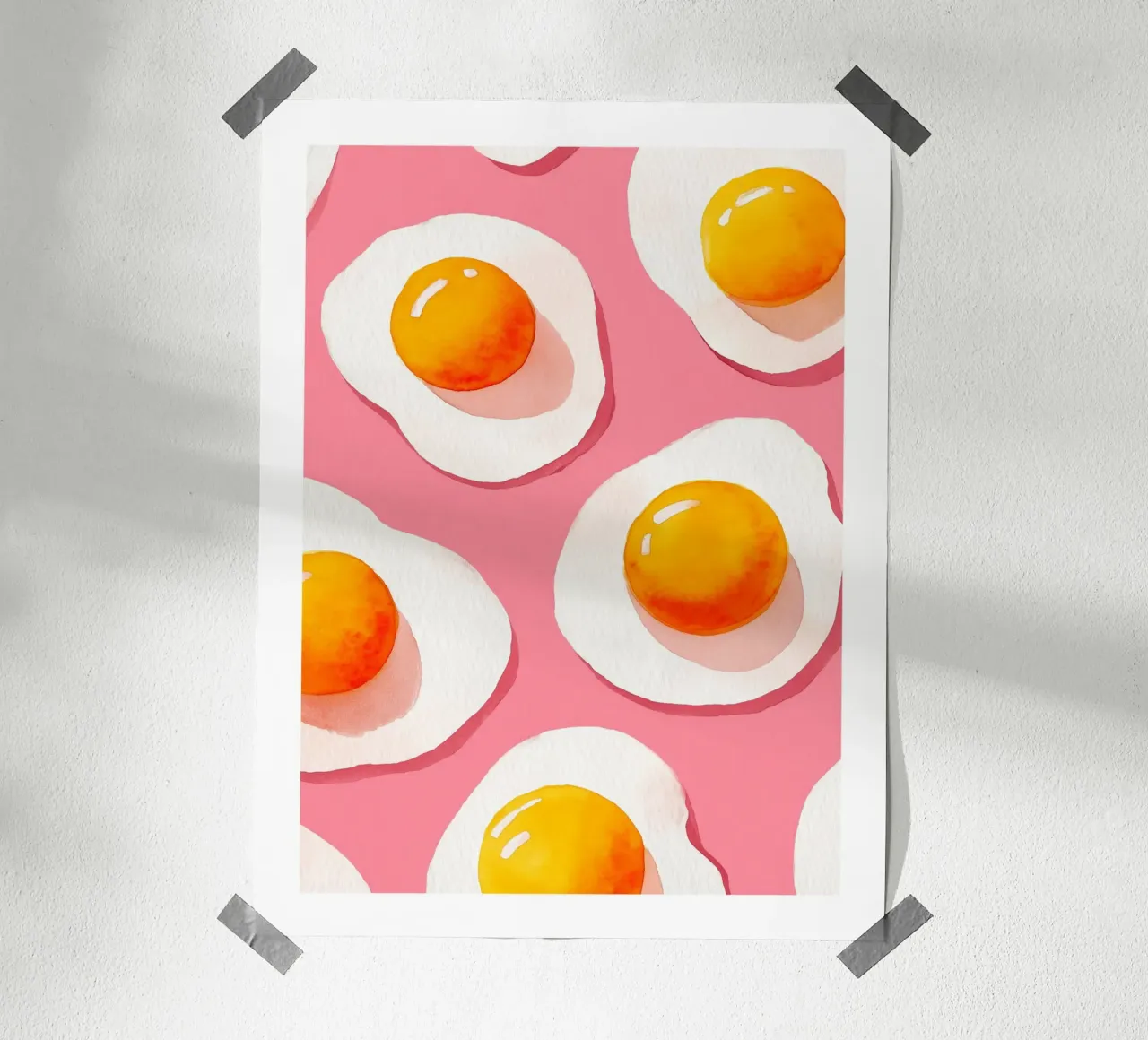 Sunny Egg Pattern poster by Spice & Spoon Studio