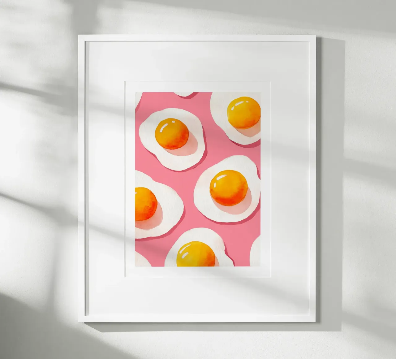 Sunny Egg Pattern poster by Spice & Spoon Studio