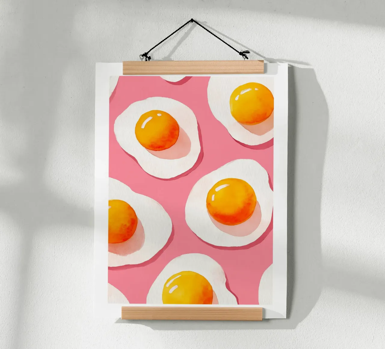 Sunny Egg Pattern poster by Spice & Spoon Studio