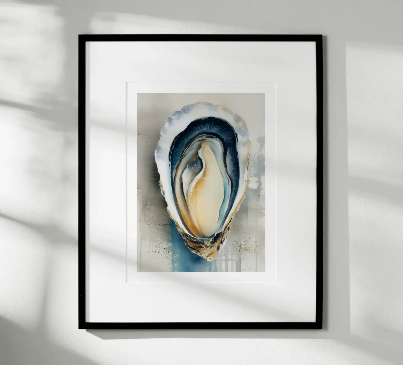 Single Oyster Study poster by Spice & Spoon Studio