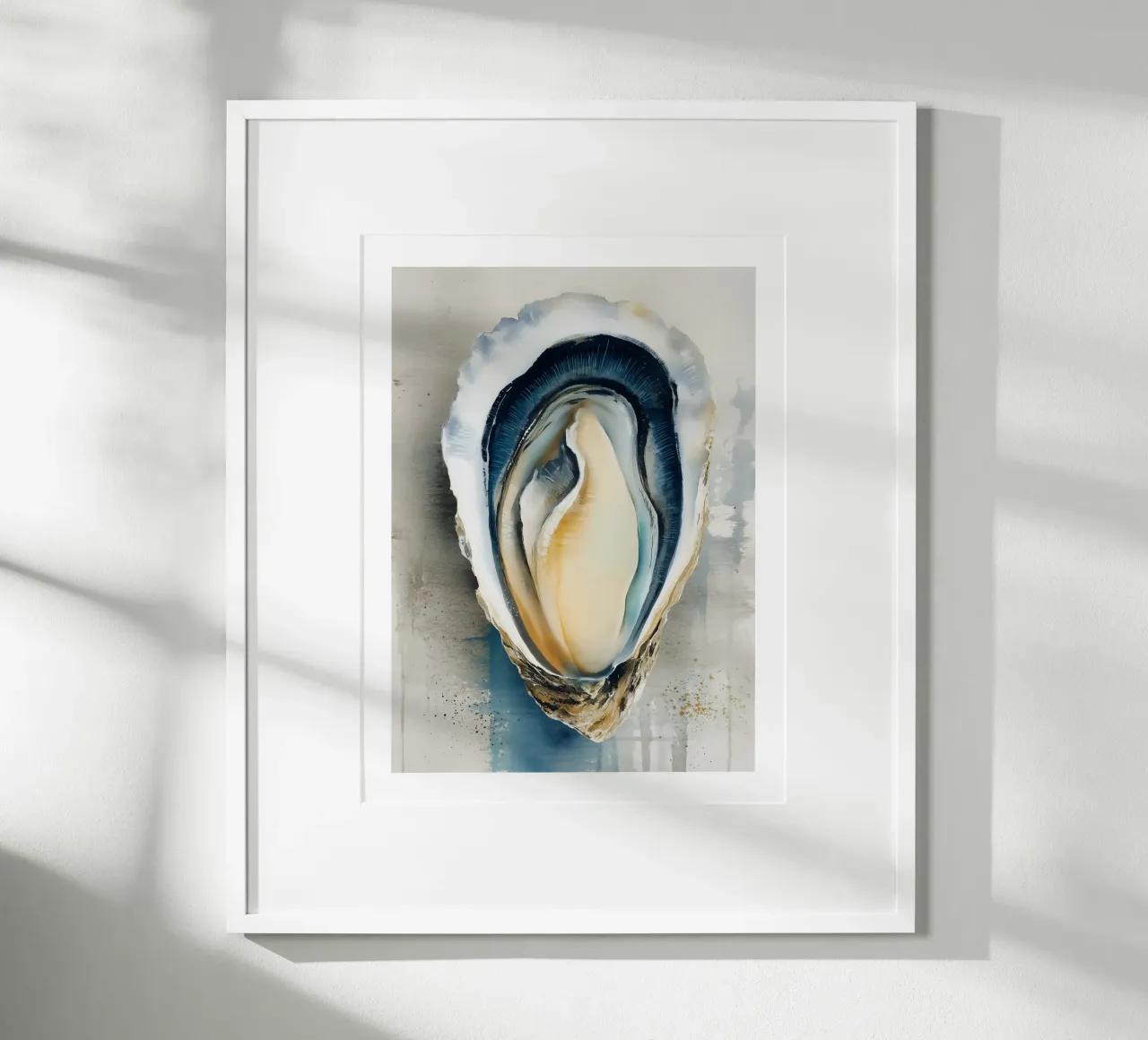 Single Oyster Study poster by Spice & Spoon Studio