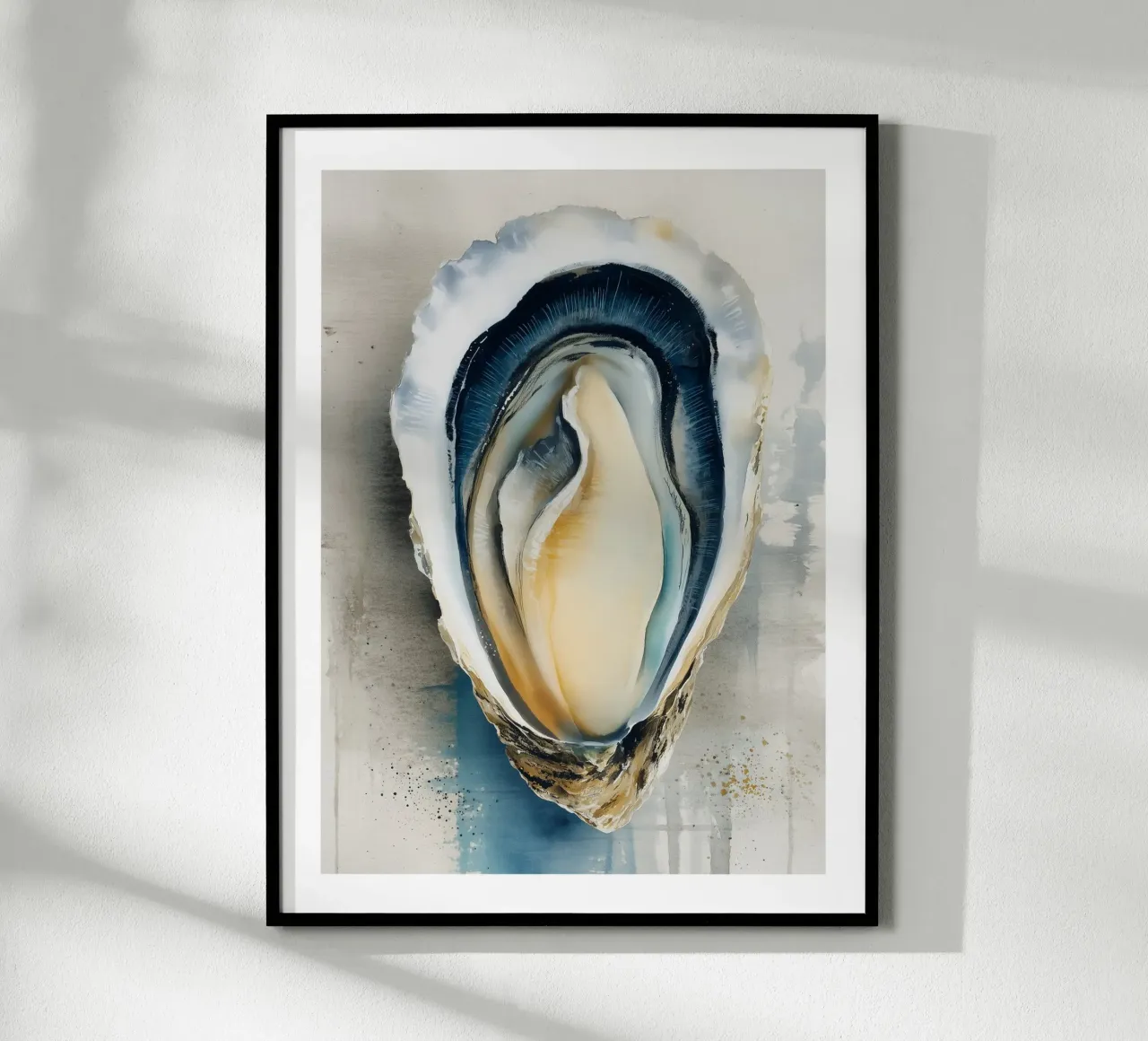 Single Oyster Study poster by Spice & Spoon Studio