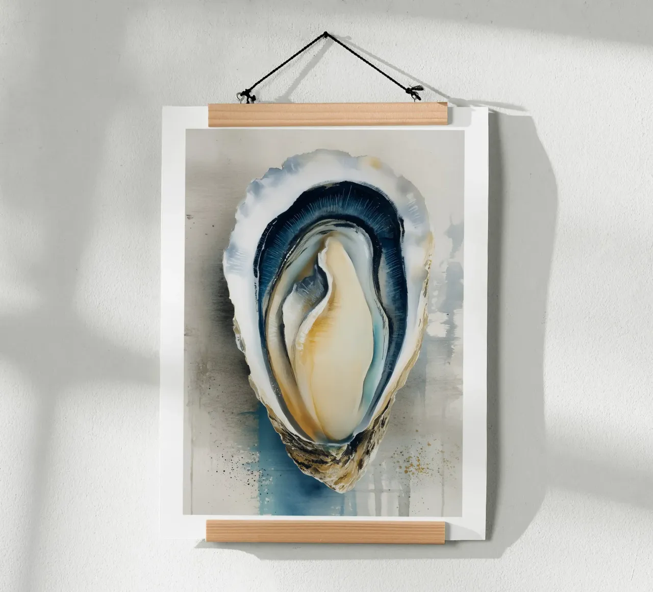 Single Oyster Study poster by Spice & Spoon Studio