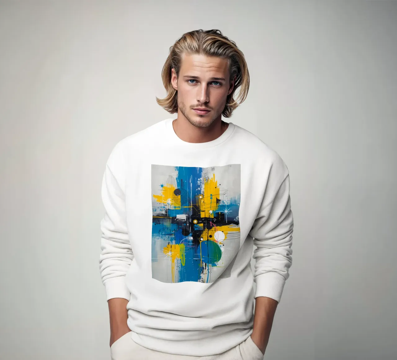 Espressione astratta felpa da uniqe world