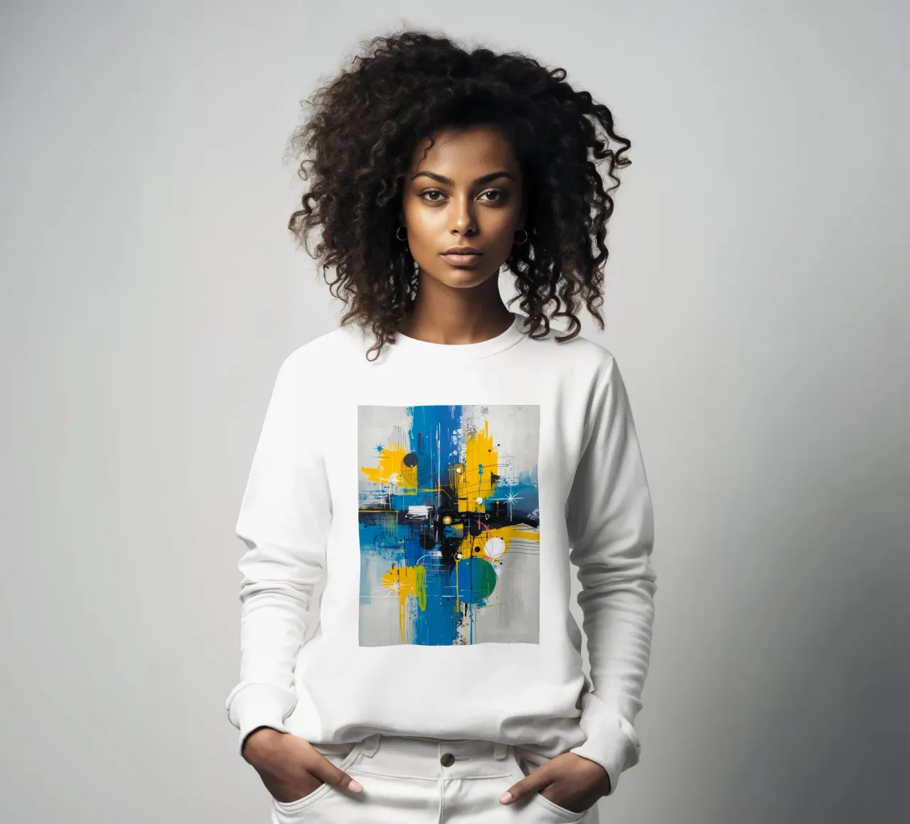 Espressione astratta felpa da uniqe world