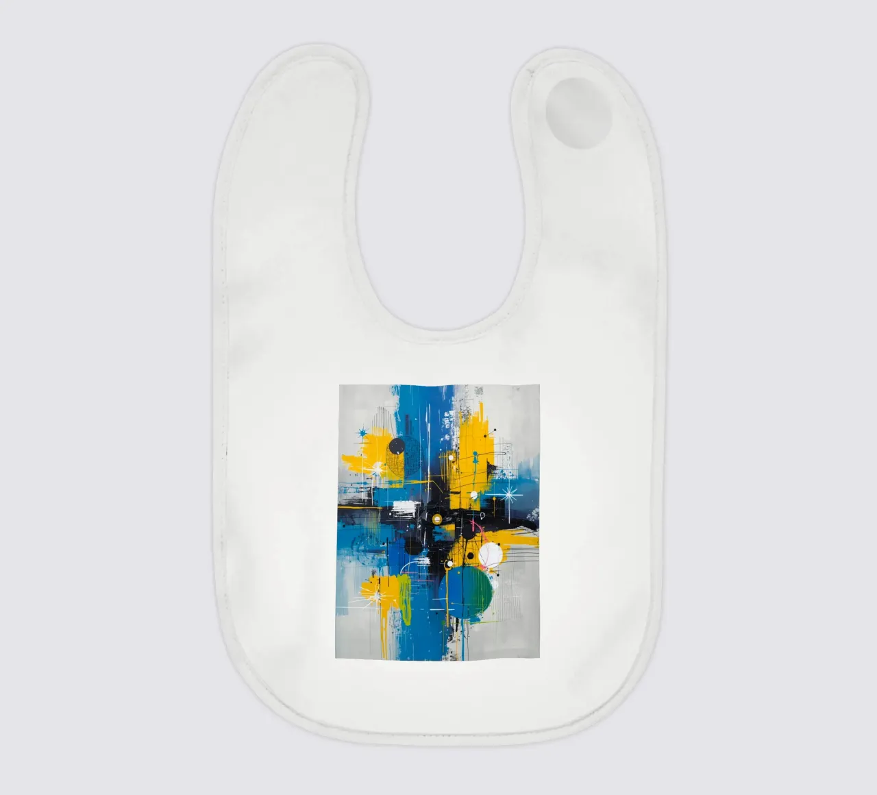 Abstract Expression baby bib by uniqe world