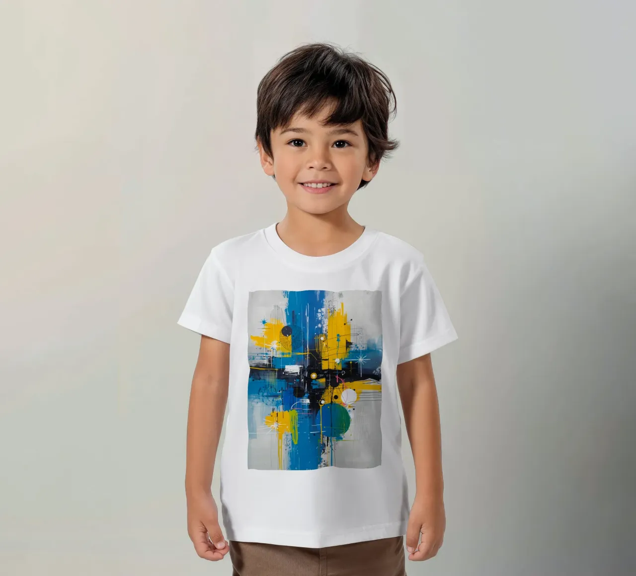 Espressione astratta t-shirt bambini da uniqe world