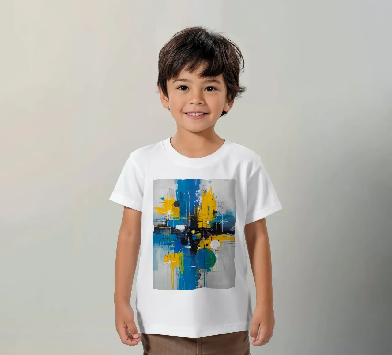 Espressione astratta t-shirt bambini da uniqe world