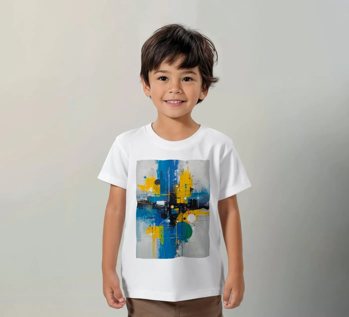 Abstrakter Ausdruck Kinder T-Shirt von uniqe world