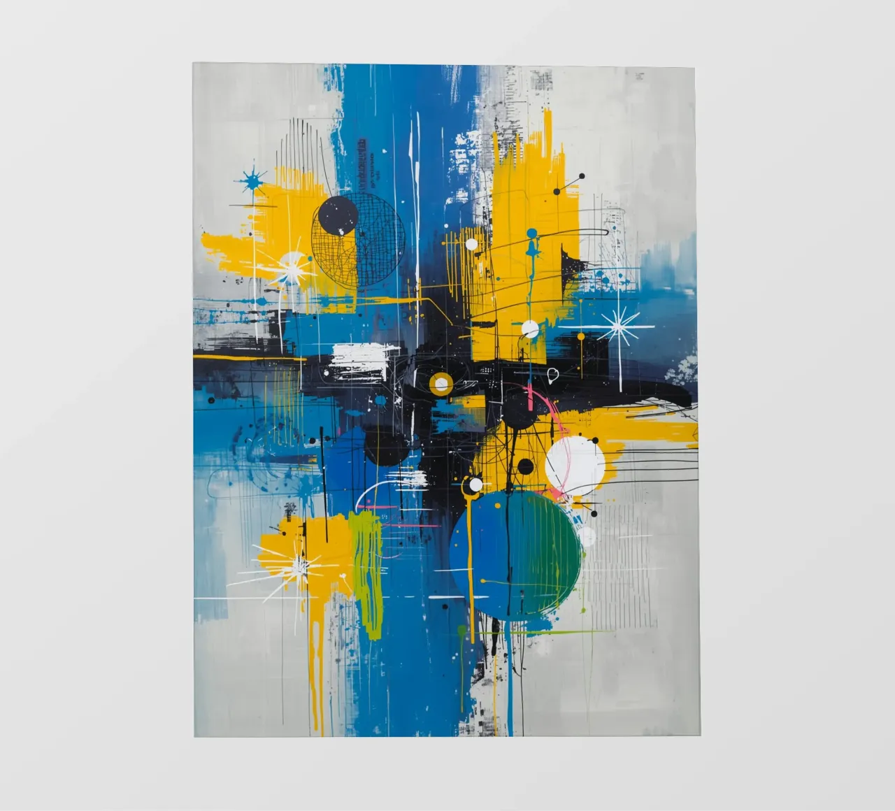 Abstracte uitdrukking fotobehang van uniqe world