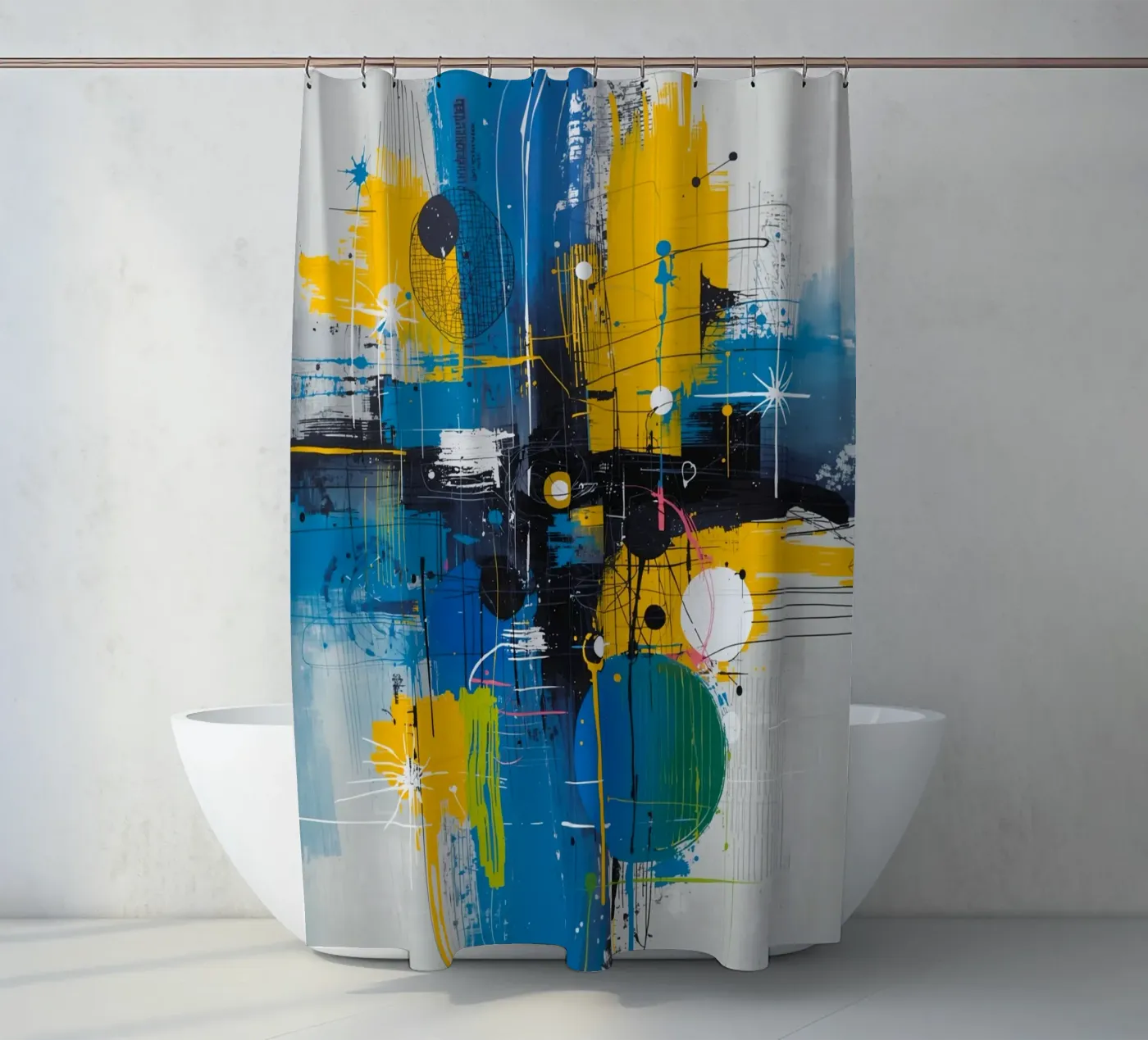 Abstract Expression Duschvorhang von uniqe world
