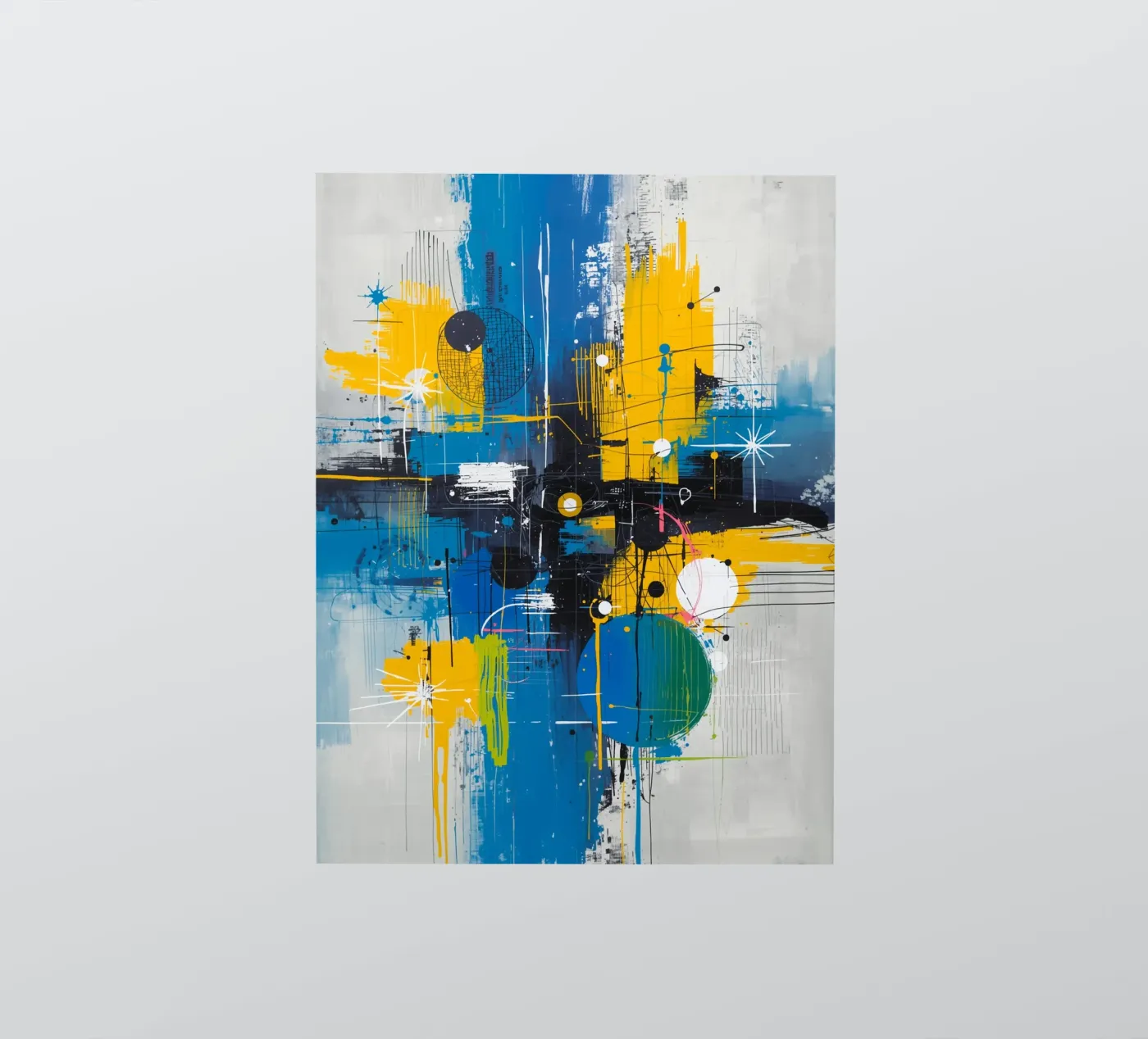 Abstract Expression sticker by uniqe world