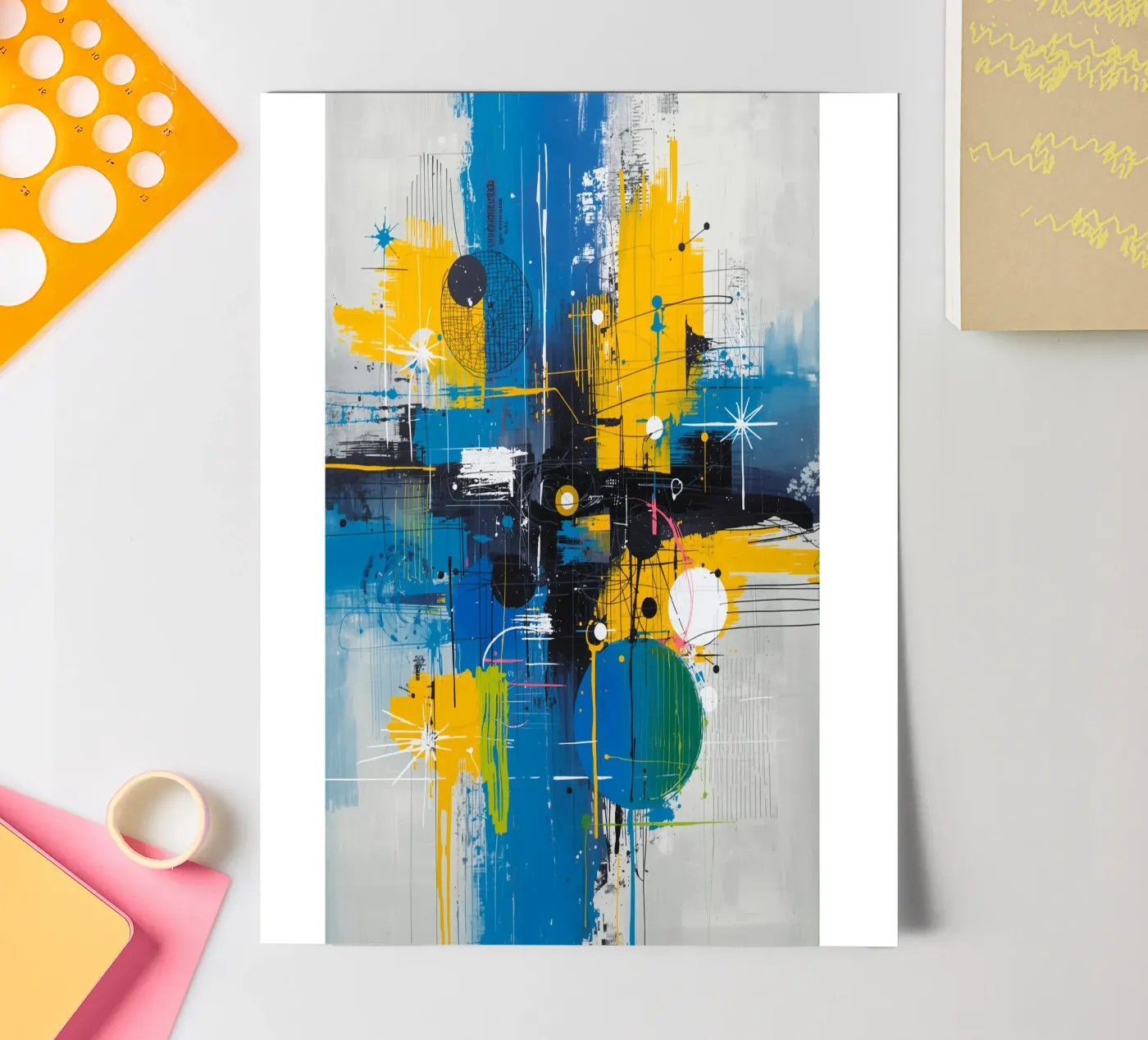 Abstract Expression sticker sheet by uniqe world