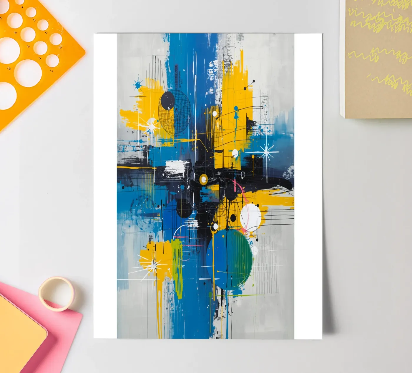 Abstract Expression sticker sheet by uniqe world