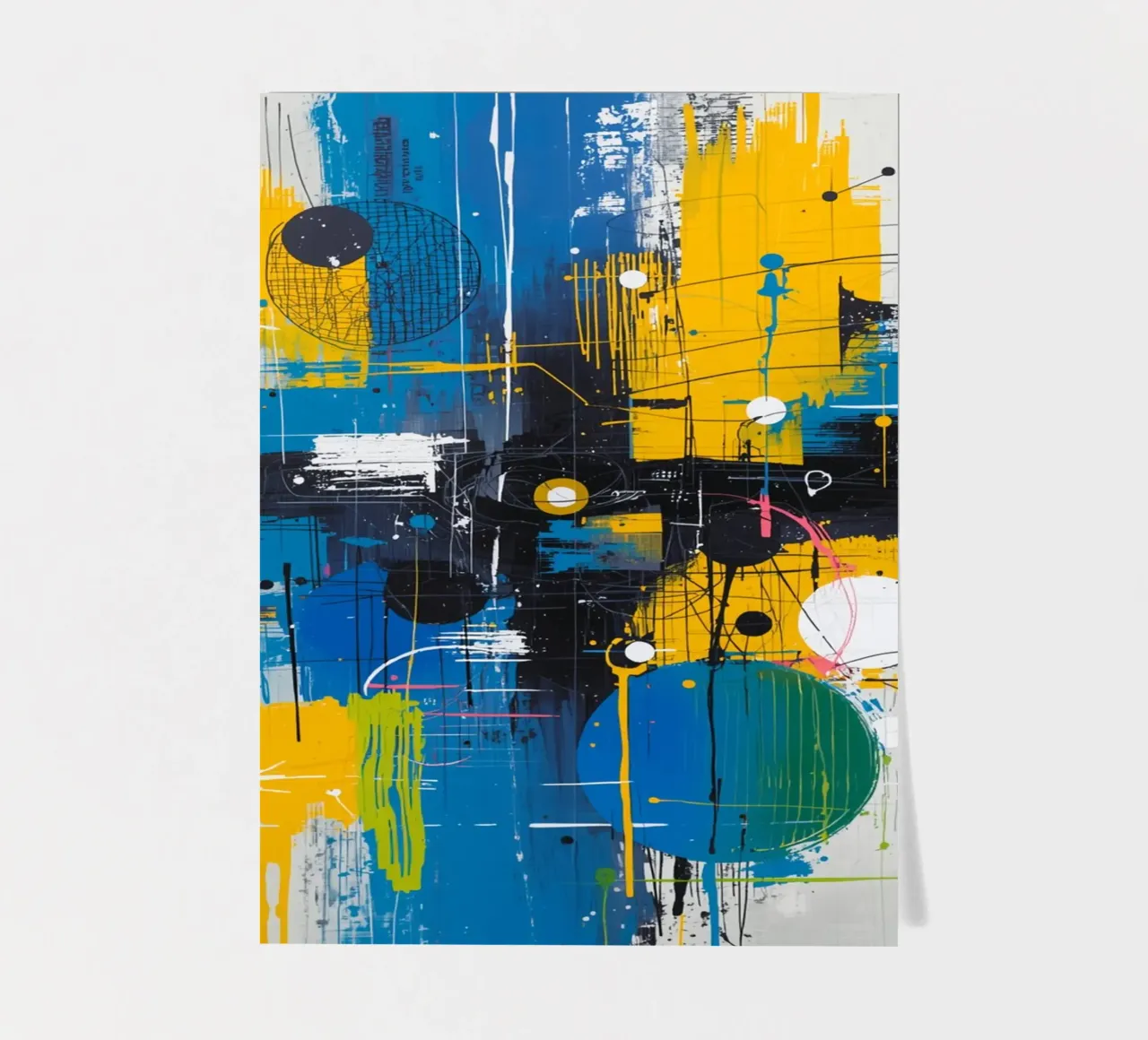 Abstract Expression sticker sheet by uniqe world