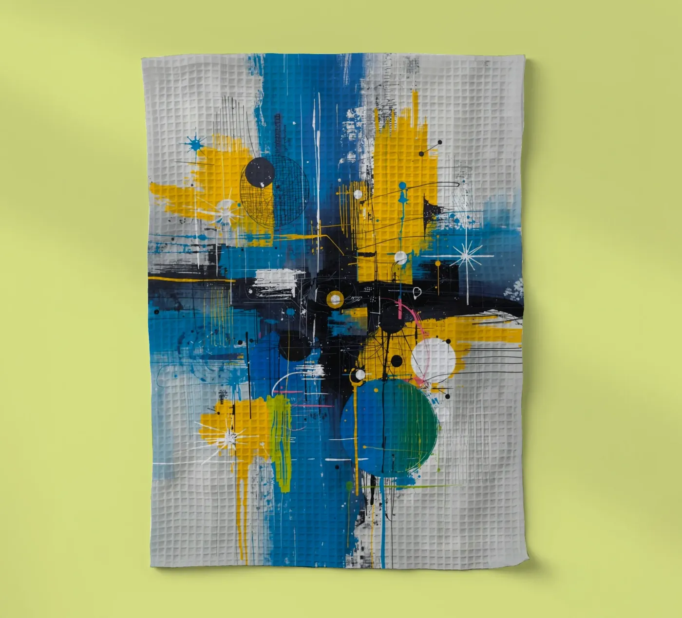 Abstract Expression torchon de uniqe world