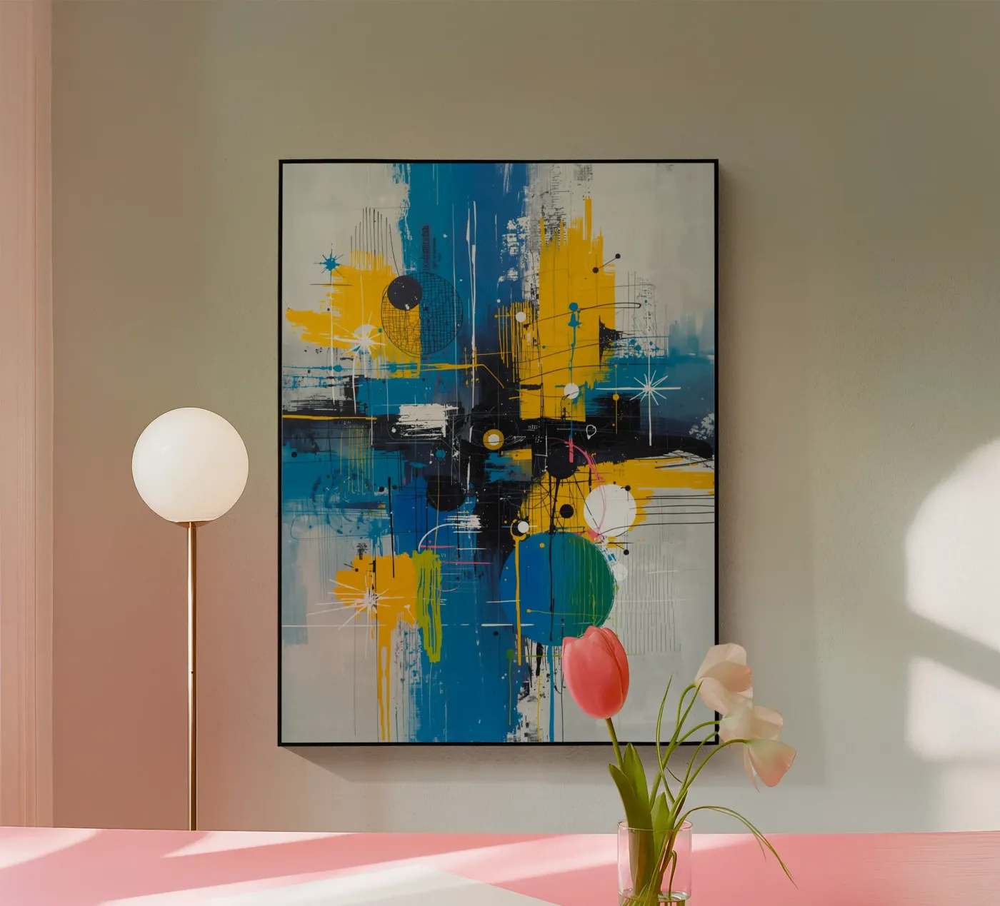 Abstract Expression plexiglas de uniqe world