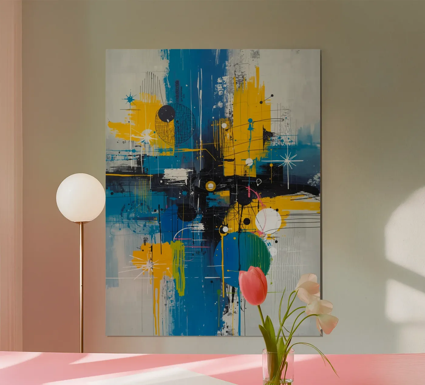 Abstract Expression poster de uniqe world