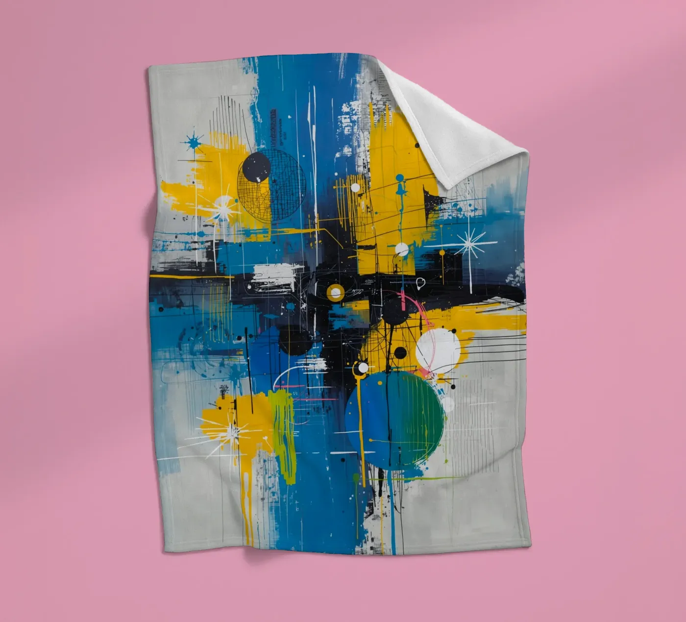 Abstract Expression fleecedeken van uniqe world