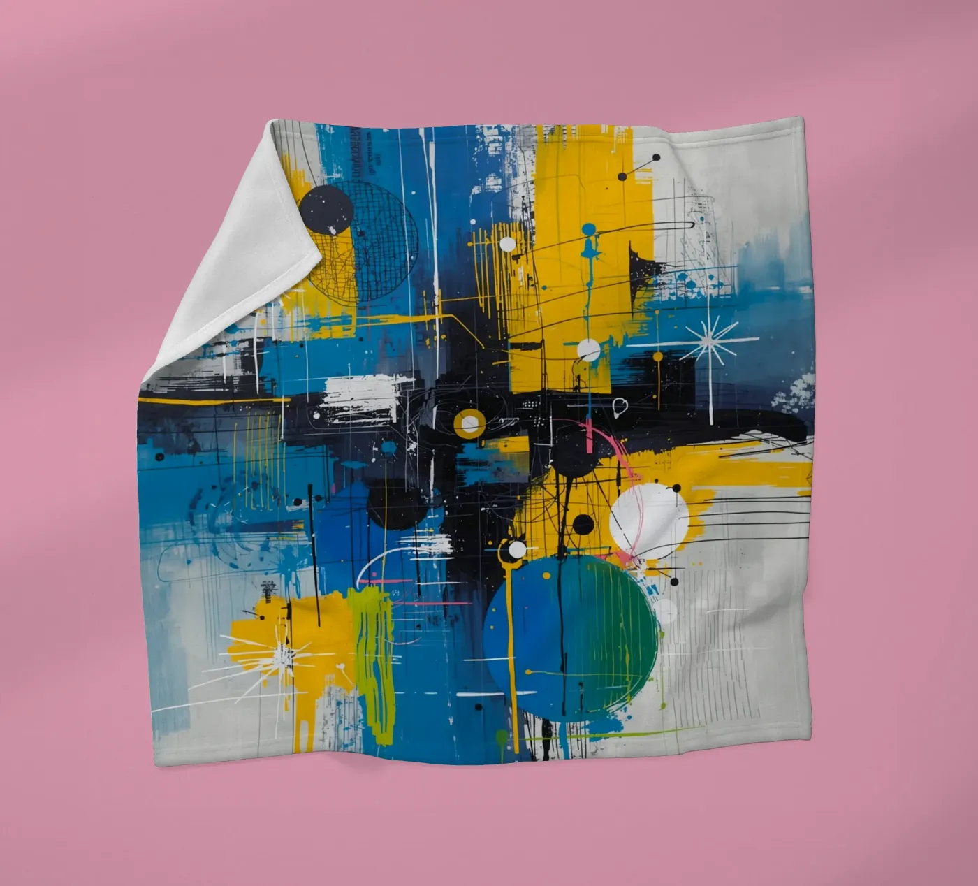 Abstract Expression fleece blanket by uniqe world