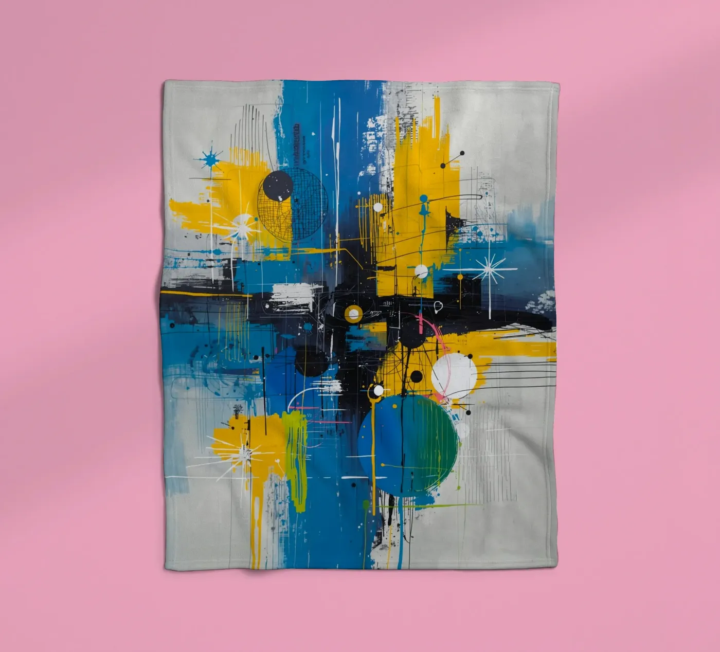 Abstract Expression fleece blanket by uniqe world