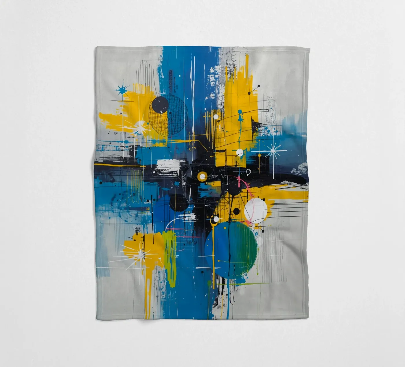 Abstract Expression fleecedeken van uniqe world