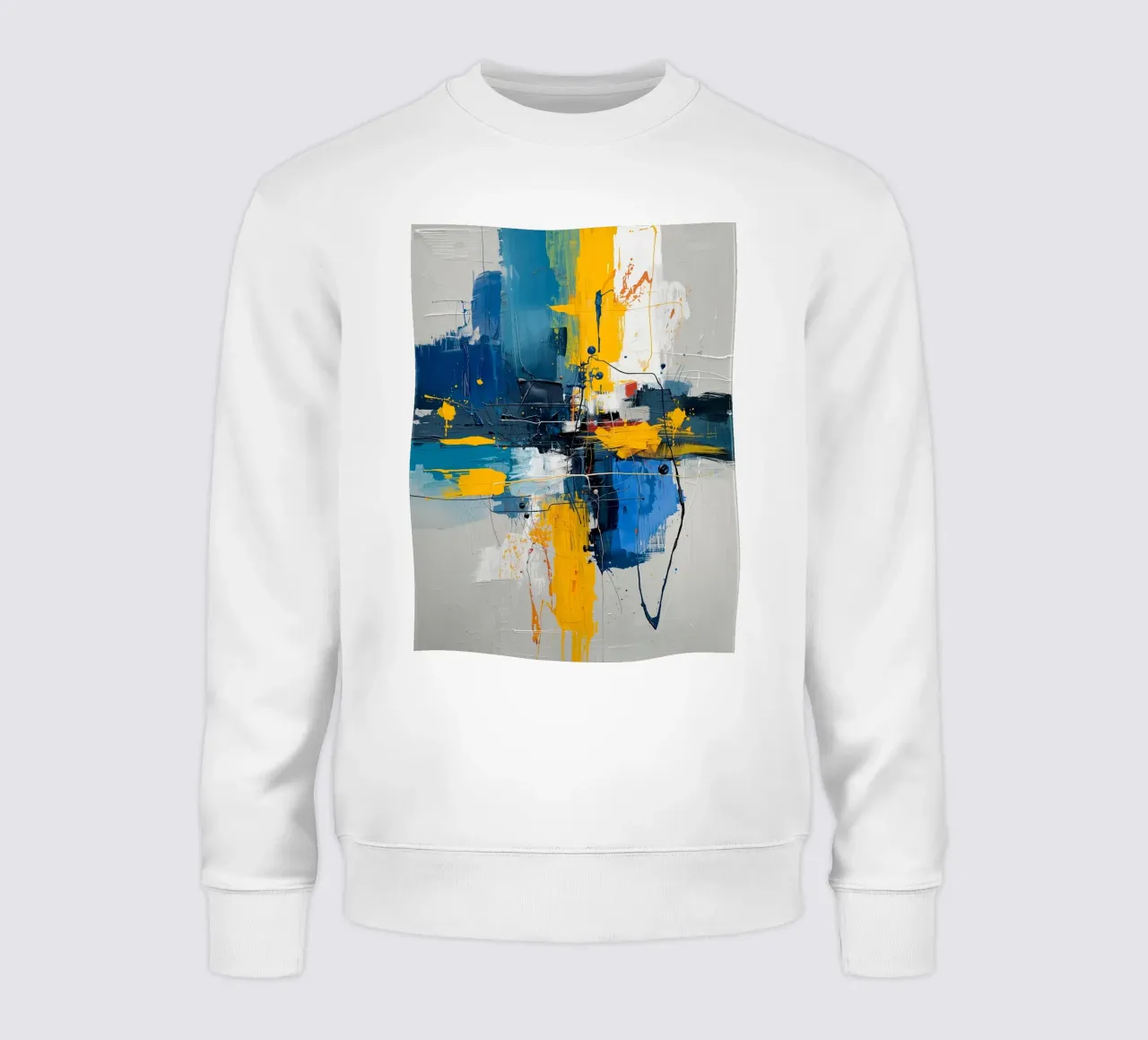 Abstracte uitdrukking sweatshirt van uniqe world