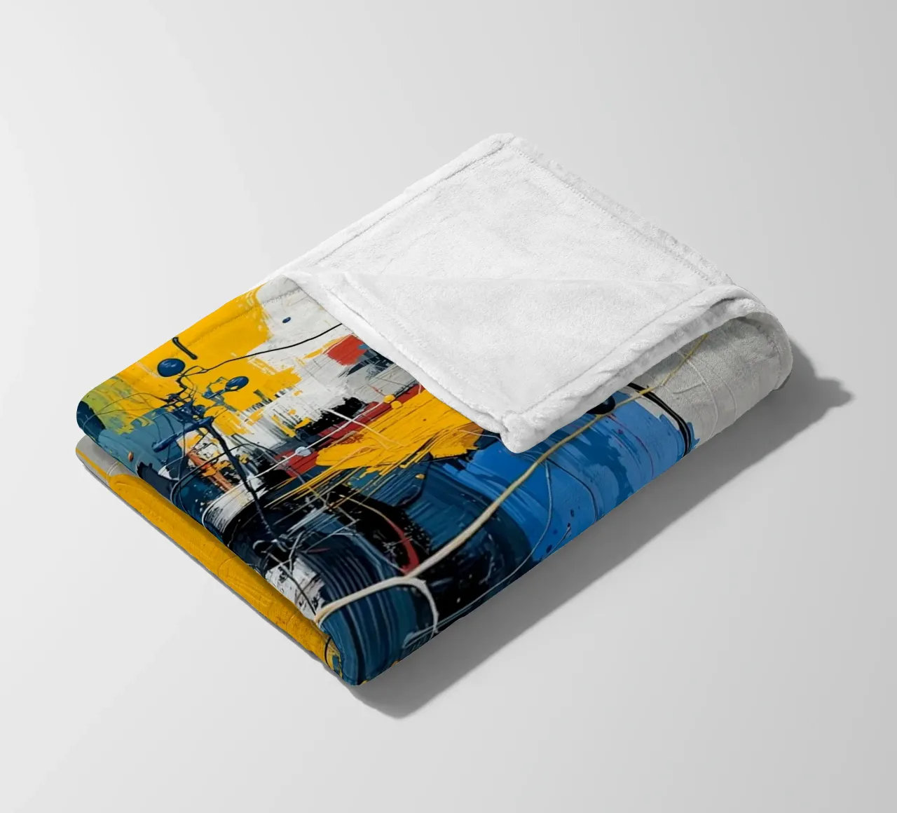 Abstrakter Ausdruck Fleecedecke von uniqe world