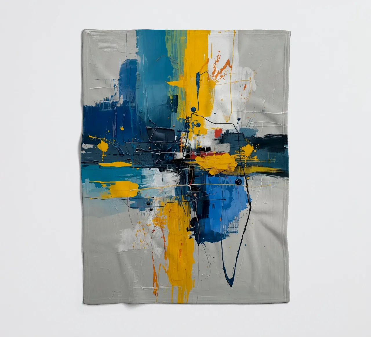 Abstrakter Ausdruck Fleecedecke von uniqe world