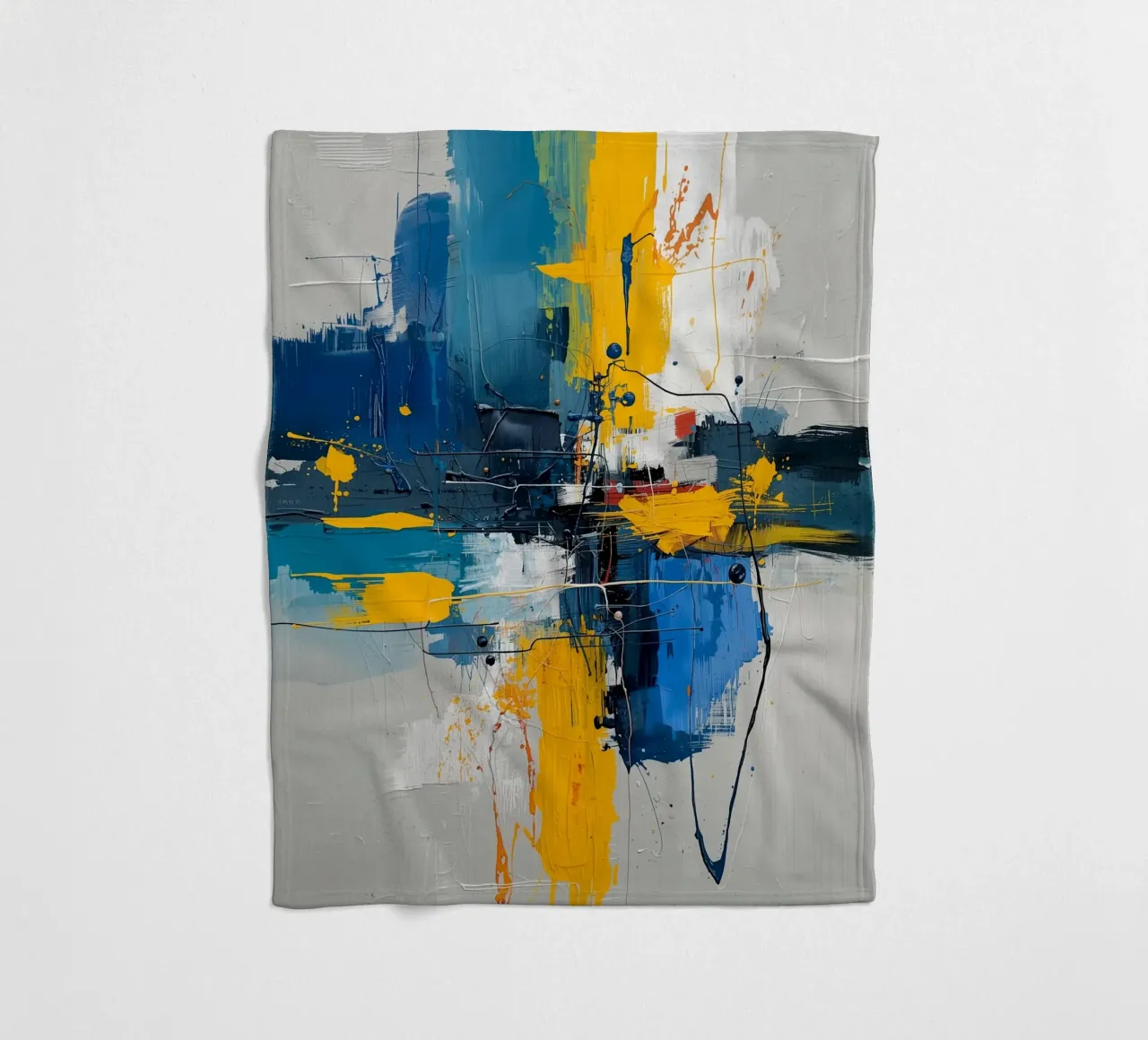 Abstrakter Ausdruck Fleecedecke von uniqe world