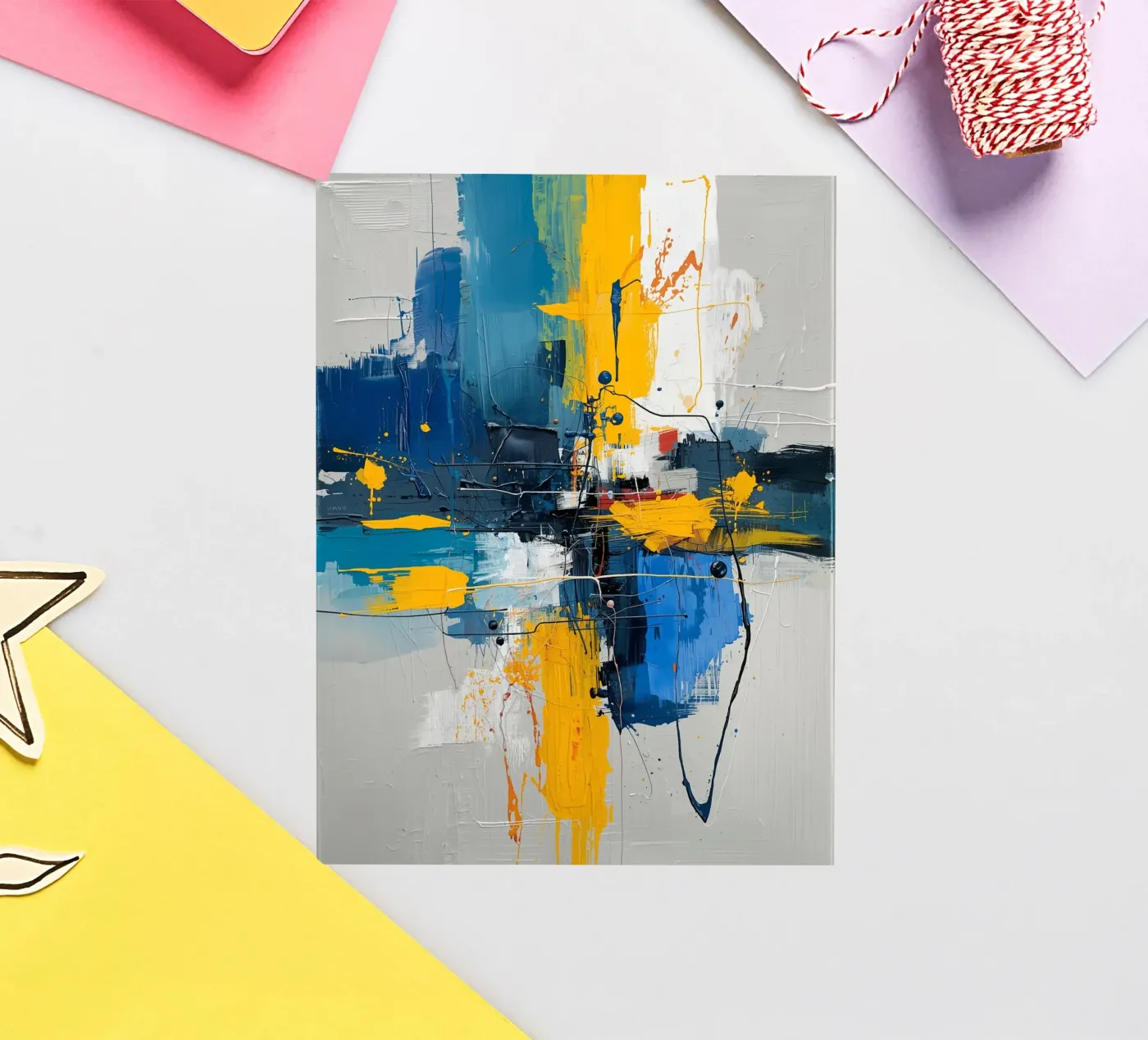 Espressione astratta adesivo da uniqe world