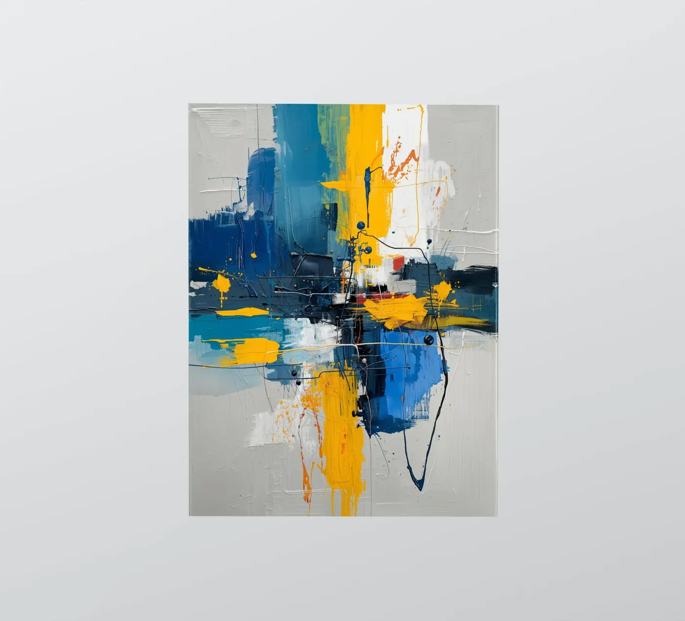 Espressione astratta adesivo da uniqe world