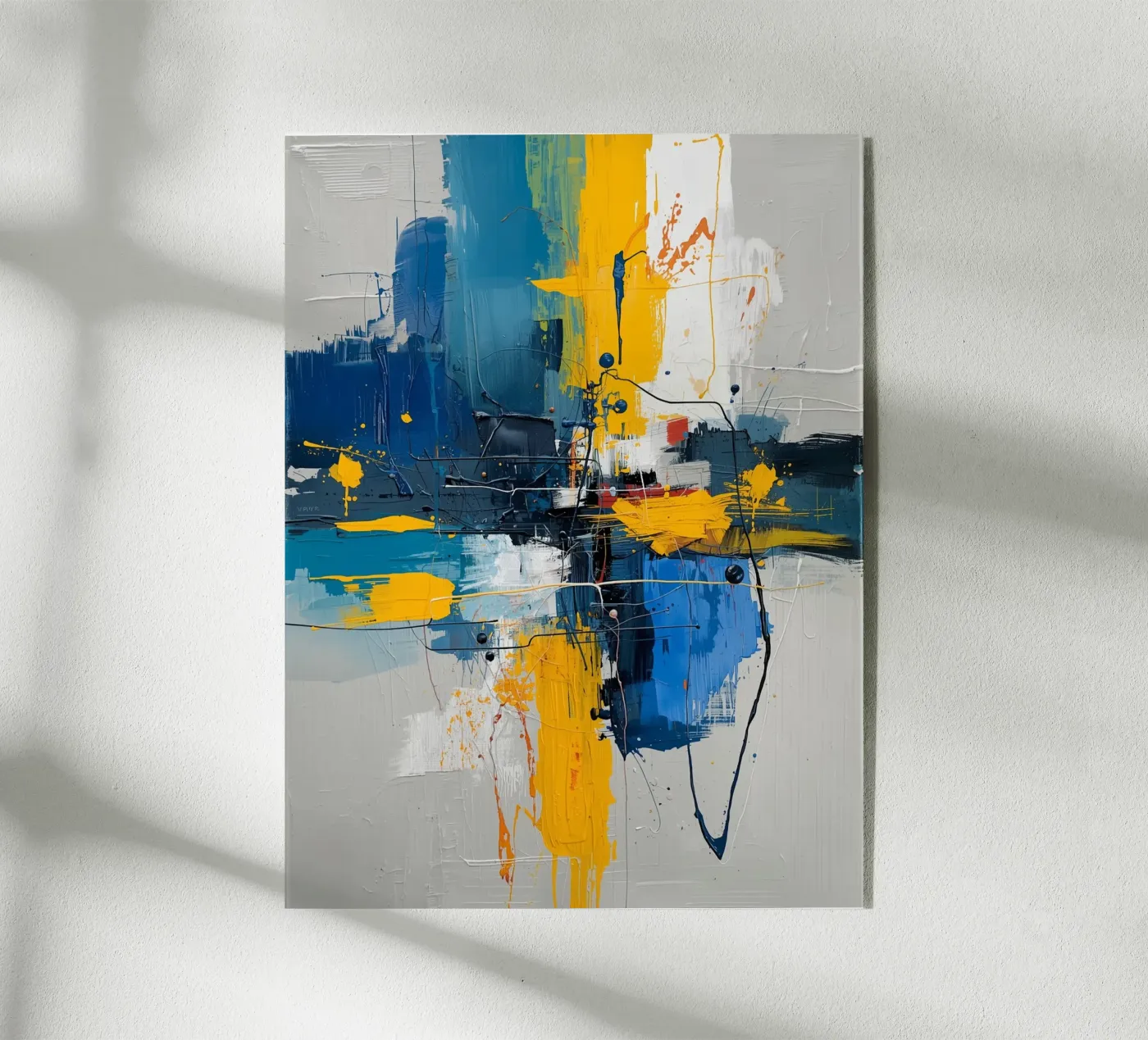 Expression abstraite plexiglas de uniqe world