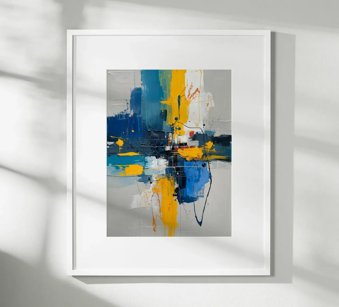 Abstracte uitdrukking poster van uniqe world