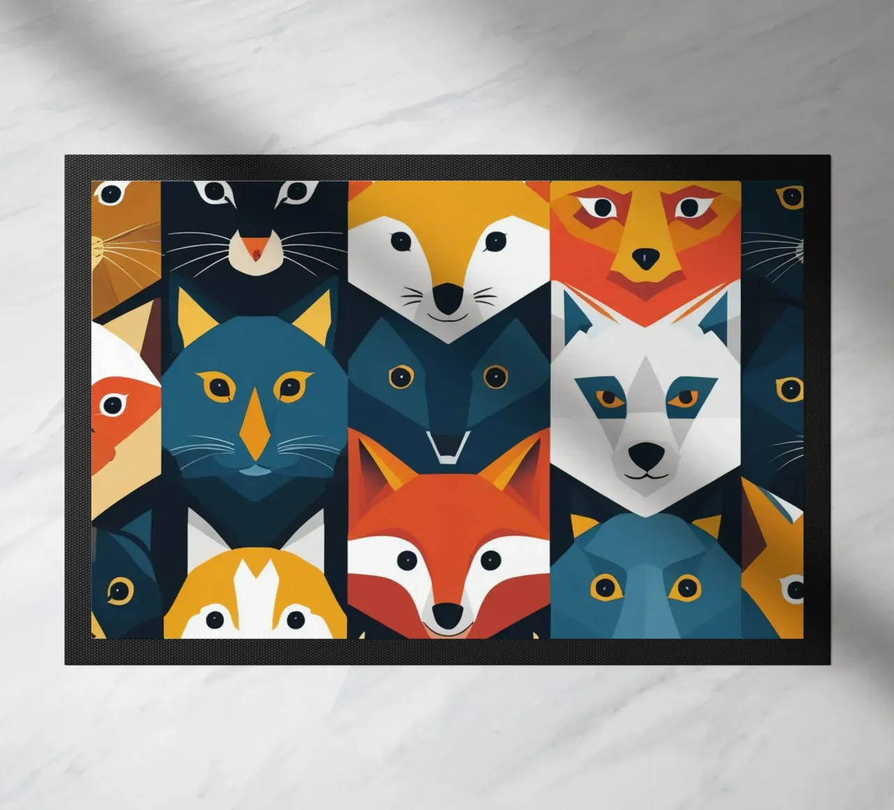 Wild Faces doormat by uniqe world