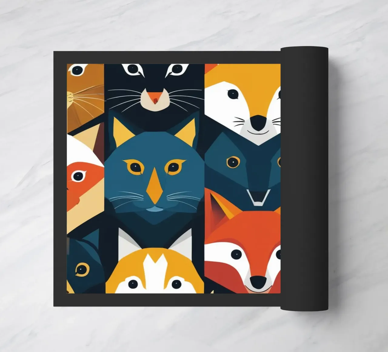 Wild Faces doormat by uniqe world