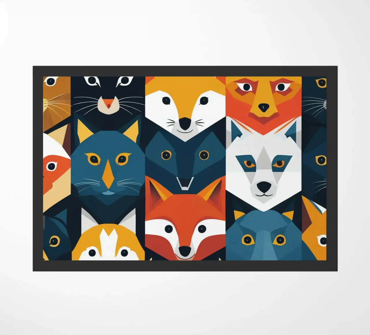 Wild Faces doormat by uniqe world