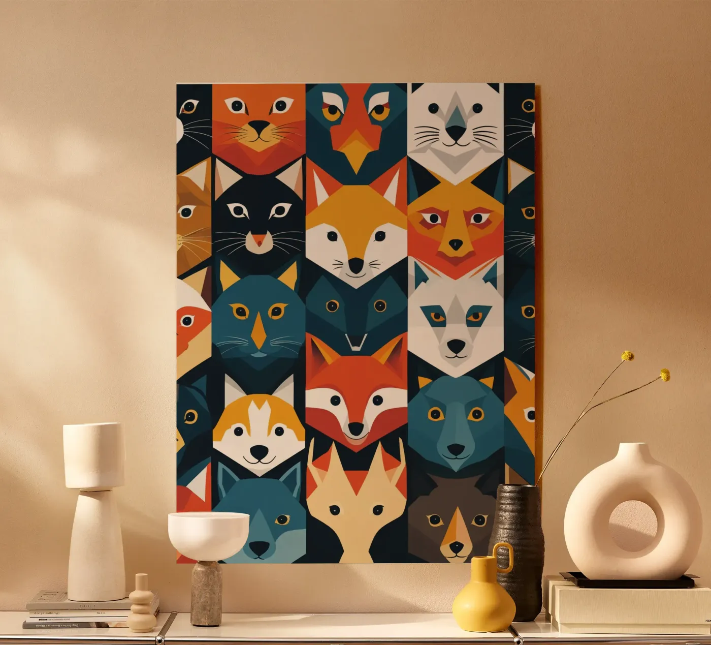 Visages sauvages plexiglas de uniqe world